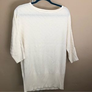 New York & Co cream sweater